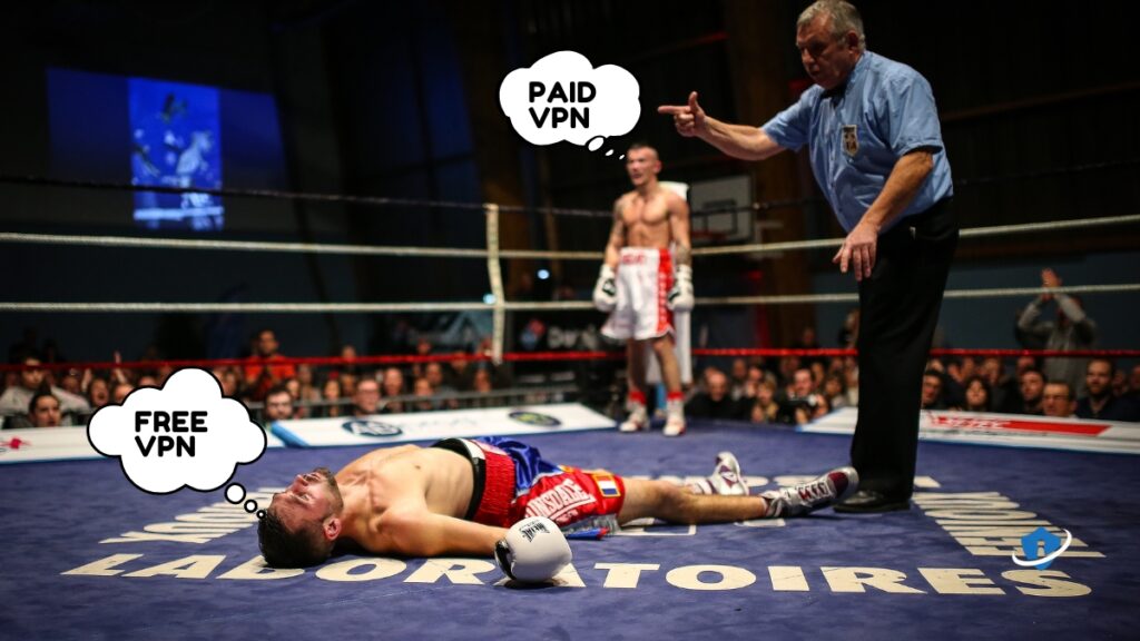 Boxers representing VPNs.