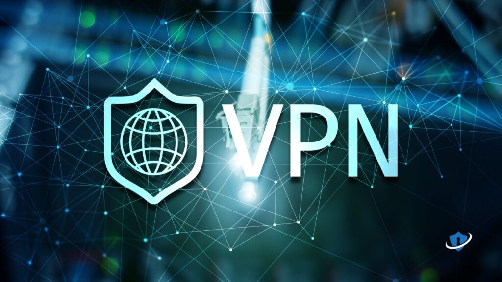 Globe, shield and vpn.