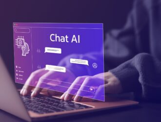 Using AI safely online in 2025 – human and AI interaction.