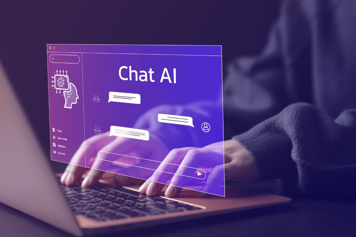 Using AI safely online in 2025 – human and AI interaction.