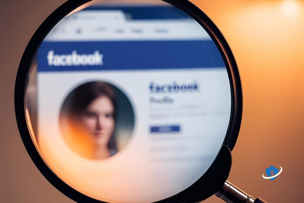 Blurred facebook profile